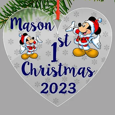 Personalised Baby's First Christmas Bauble Tree Decoration For Baby Boy Or Girl • £3.45