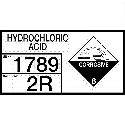 £47.20 • Buy Hydrochloric Acid - Information Panel | Hazchem Signs