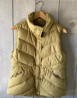 J Crew Women’s Down Feather Puffer Vest Mustard Yellow Med? • $28