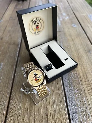 New With Box & Tags! MICKEY MOUSE SEIKO Sunburst Dial Collectors Watch • $400