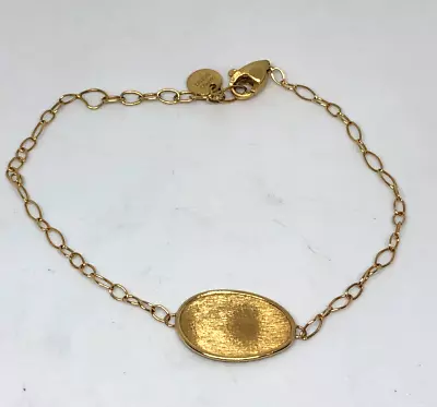 MARCO BICEGO Lunaria Yellow Gold Oval Station Bracelet 8  • $999.99