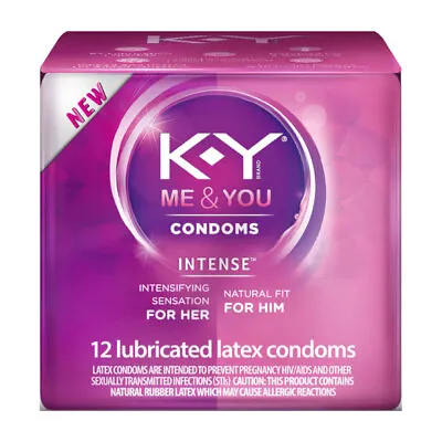 K-Y Me & You Intense Condom Extra Lubricated Lube Tingling Sensation For Her  • $24.99