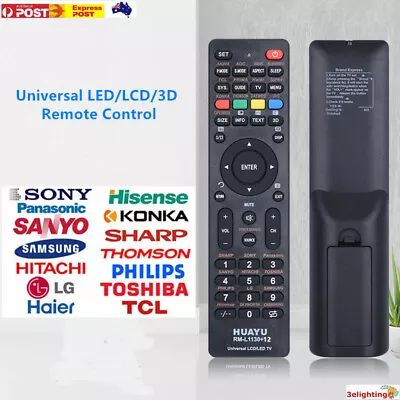 Universal TV Remote Control LCD/LED For Sony/Samsung/Panasonic/LG/TCL/Soniq New • $10.75