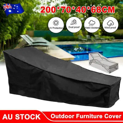 $19.55 • Buy Outdoor Furniture Cover Heavy Duty Sun Lounge Covers Waterproof Bed Chair Cover
