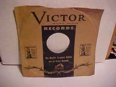 Victor Records Company Factory Paper Sleeve Only No Record 10  78 Rpm 75422 • $3.19