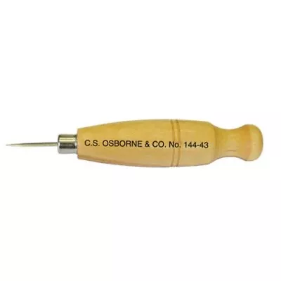 C.S. Osborne Shoe Awl Haft With Saddlers' Harness Awl #144-43 Made In USA • $15.50