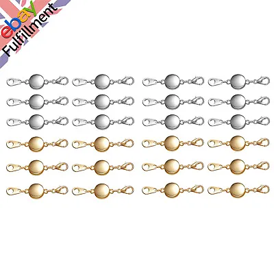 Strong Magnetic Lobster Clasps Jewelry Necklace Converter Extender Hook Closures • £12.56