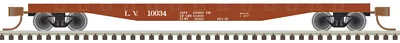 N Scale Atlas 50005565  LV Lehigh Valley  50' Flat Car W/stakes Rd#10048 • $15.50