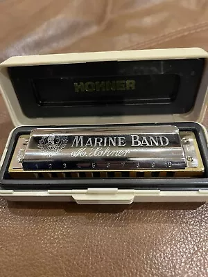 Vintage M. Hohner  Marine Band  No. 1896 Harmonica Key Of C Made In Germany • $29.99