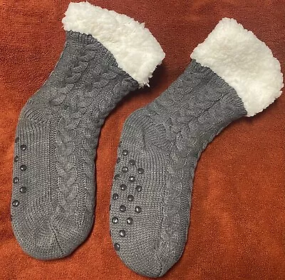 Men's Fluffy Slipper Socks • $15