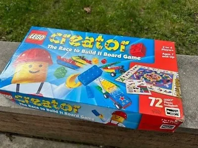 1999 Lego Creator The Race To Build It Board Game Building Blocks- Incomplete  • $25