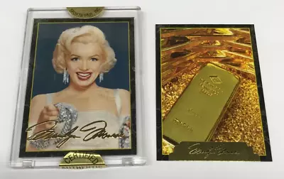 Sports Time Marilyn Monroe S2 Trading Card 24 Kt Gold Printed Signature Card-R2 • $116.58