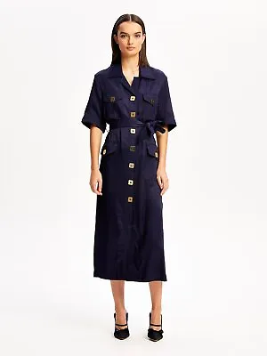 $180 • Buy Bnwt Alice Mccall Navy Paloma Midi Dress - Size 10 Au/6 Us (rrp $425)