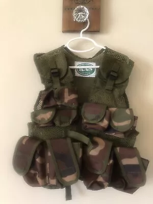 KAS Boys Camouflage Tactical Vest Adjustable Straps Pockets  • $15.99