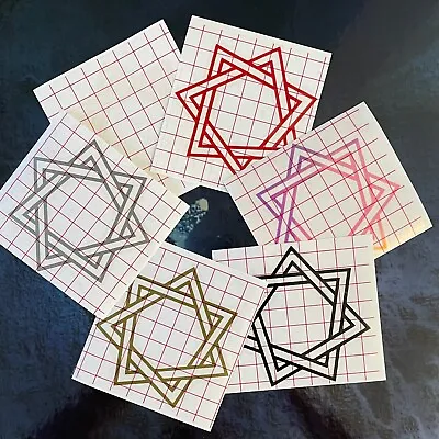 $4.50 • Buy Tool Band Sticker Vinyl Decal 4” Heptagram CHOOSE Your Color !