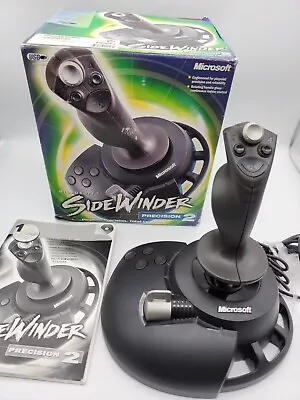 Microsoft Sidewinder Precision 2 Joystick X05-92624 With Manual & Box! • $29.95