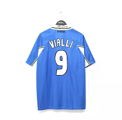 1997/99 VIALLI #9 Chelsea Vintage Umbro CUP WINNERS CUP FINAL Football Shirt XL • £199.99