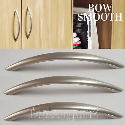 £3.99 • Buy Cabinet Kitchen Handles Cupboard Door Bow Pull Polished Chrome Drawer Bedroom