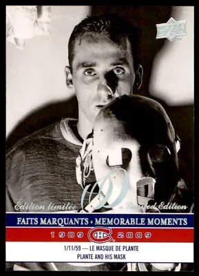 2008-09 Upper Deck Montreal Canadiens Centennial Sp Memorable Moments Jacques • $7.81