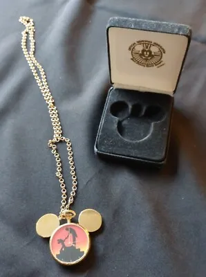 Disney Disneyana Convention 1994 Pocket Watch – Mickey Silhouette With Box • $25