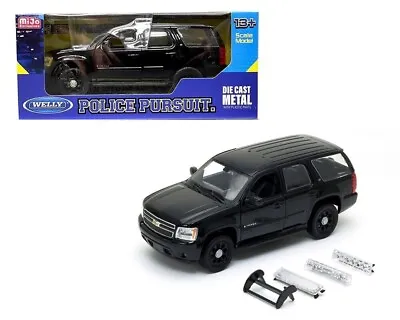 2008 Chevrolet Tahoe - Unmarked Police - Black - 1/24 Scale Diecast Car Model • $39.99