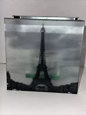 Pier 1 One Imports Tealight Candle Holder Lantern Paris Eiffel Tower Distressed • $12.71