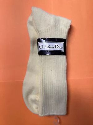 Vintage Christian Dior Yellow Tube Socks  • $70.24