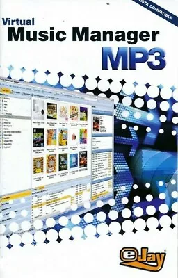 EJay Virtual Music Manager MP3 Organiser Database PC (CD In Sleeve) NEW • £2.99