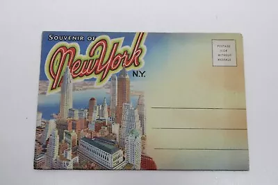 Vintage New York City NY Postcard Souvenir Folder A187 • $9.95