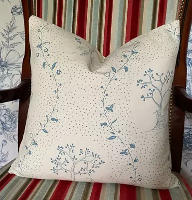 Vanessa Arbuthnott *FALLOW DEER* Linen Cushion Cover Cornflower 40cm (16 ) BN • £20