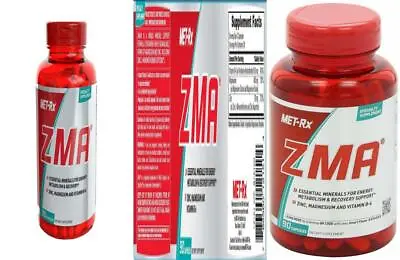 MET-Rx ZMA Supplement Supports Muscle Recovery 90 Capsules   • $18.52