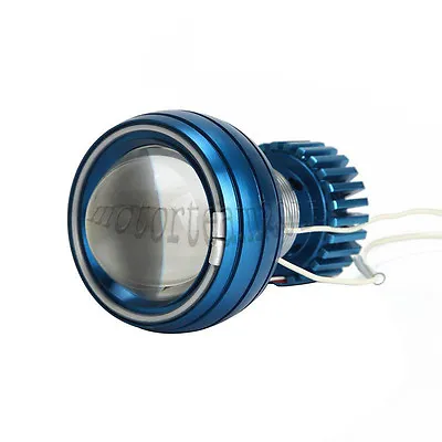 For Motorcycle Angel Eye Headlight Projector Lens Bi-xenon HID Set Motor • $44.79