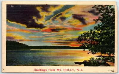 Postcard - Greetings From Mount Holly New Jersey • $3.46