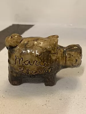 Marie Rogers Brown/Black Pig Pottery • $150