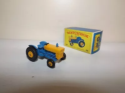 Matchbox Reg. Wheel No. 39-c Ford Tractor Blue & Yellow Mib • $19.95