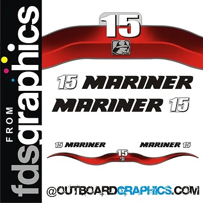 Mariner 15hp 2 Stroke Outboard Decals/sticker Kit • $39.49