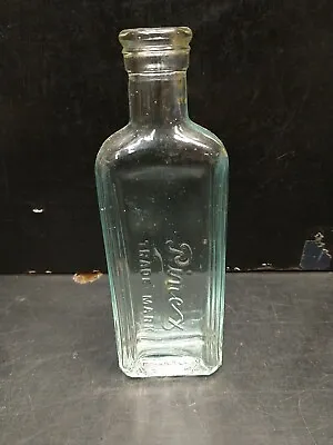 Vintage 5.75  Pinex Trade Mark Cough Syrup Bottle  Glass (cracked)  • $7.40