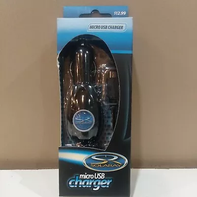 Solaray 1A Micro USB Car/Truck Charger Black New. • $7.49