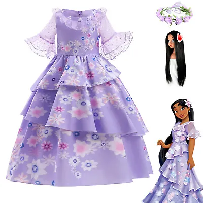 £6.66 • Buy Girls Princess Costume Encanto Isabella Cosplay Party Fancy Dress Up Christmas