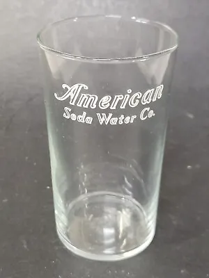 Rare American Soda Water Co. Soda Fountain Vintage ACL Drinking Glass Tumbler • $14.99