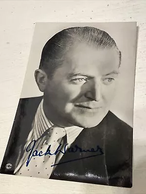 Jack Warner British Film Star Film Star Autograph Portrait Series No.58 • £3