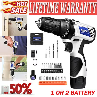 Mini Cordless Electric Drill Handheld Screwdriver 23PCS Bits Portable DIY Tools • $36.88