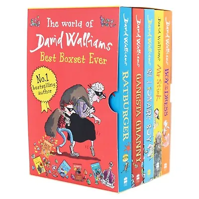 The World Of David Walliams Best Box Set Ever 5 Books - Ages 7-9 - Paperback • £13.99