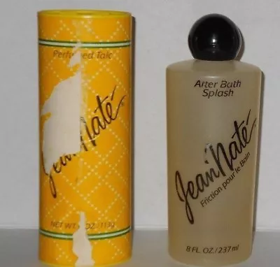 True Vintage 2 Pc Jean Nate After Bath Splash 8 Oz Shaker Body Powder 4 Oz Set  • $179.99