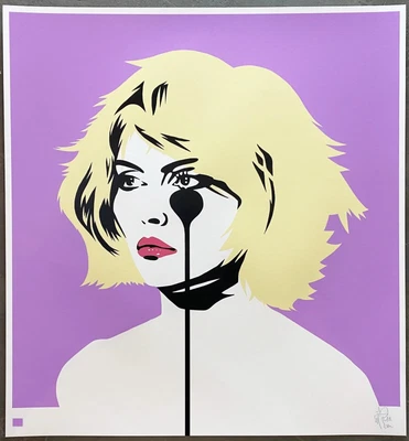 £200 • Buy PURE EVIL - 'Blondie - Heart Of Glass Lilac' (Sold Out Print!)