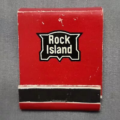 Vintage Rock Island Railroad Full Unstruck Front Strike Matchbook Diamond Match  • $8