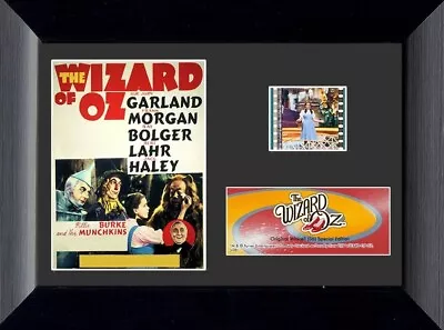 The Wizard Of Oz 35mm Film Cell From Movie Minicell Display W/vintage Poster NEW • $24.99
