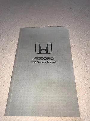 1993 Honda Accord Owners Manual • $11.95