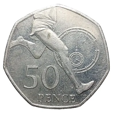 Great Britain 50 Pence 2004 Coin Elizabeth II Four Minute Mile V40 • £4.50