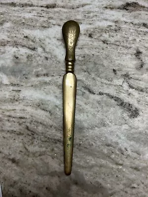 Vintage Brass Etched Letter Opener • $10.20